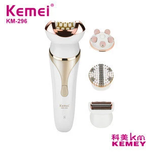 kemei KM-296 Epilator Multifunction Electric Shaver Women Depilator Rechargeable Hair Removal Trimmer Epilator