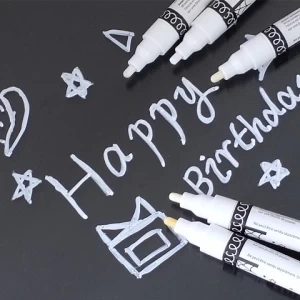 KHY 9 Colors Reversible Tip Liquid Chalk Marker Pen Set, Water-Based LED Board Chalk Marker