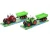 Import kid toy vehicle 2 color mix simulation toy 6 lots of farmer Tractor from China