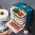 Import Kitchen Dish Organizer Plastic Hanging Wall Mounted Side Dish Plate Storage Rack with Mobile Phone Holder from China