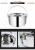Import kitchen set cooking pots stainless steel cookware with rivet design from China