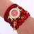 Import Korean velvet hot sales charm smart watch bracelet four flower chain key shape pendant fashion creative bracelet from China