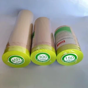 Kraft Paper Pre Taped Masking Film Tape For Car Painting automatic masking film and paper pre tape machine