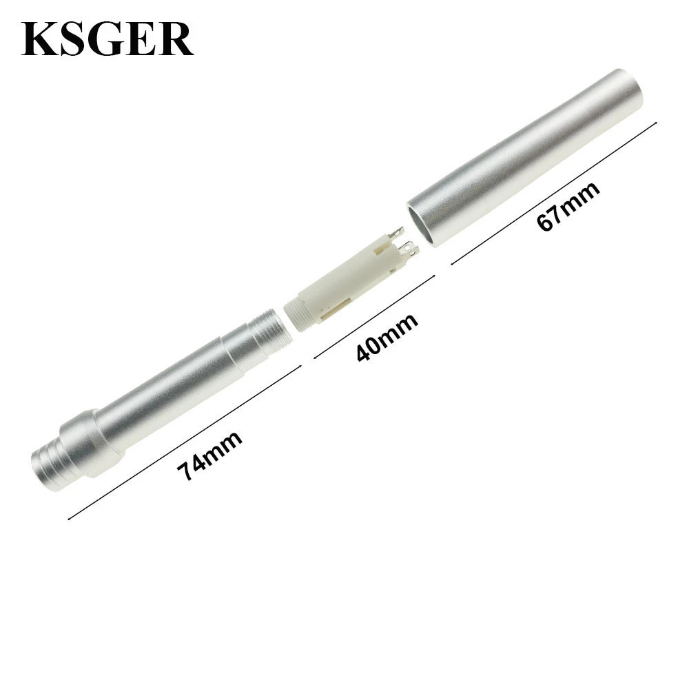 KSGER T12 Handle Kits STM32 OLED Electric Tools Soldering Station Aluminum Alloy Welding Tips Temperature Controller Repair