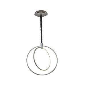 L4u ETL cETL UL cUL Fresh Modern Design 3 Circular Rings Aluminum Acrylic Pendant Restaurant Lights LED Chandelier