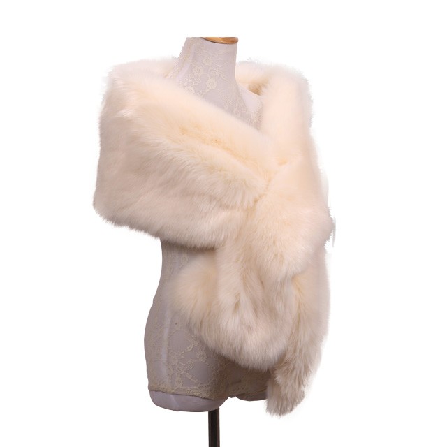 Ladies Winter Faux Fur Scarf Neck Warmer Wrap Collar Shawl Stole New