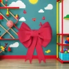 Lar Red Eva Bow Gift Wall Decoration for Birthday Party 120cm x 80cm Hair Material Bag Moulded Processing Service