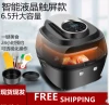 large capacity Air fryer 6.5L 8.0L no oil Air fryer oven  bigger capacity 8L black white Visible air fryer  Overheat Protection