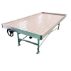 Large square agricultural ebb and flow rolling benches for greenhouse growing system