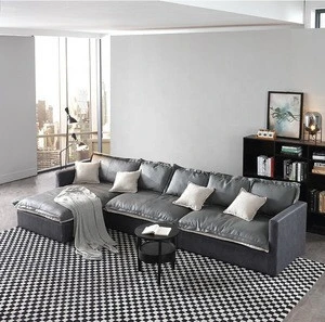 Latest modern design living room sofa leather sofa set 7 seater