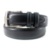 Leather belt with metal buckles for mens