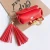 Import Leather PU TWS earphone ear buds pouch bag  handbag for AirPods pro  with Keychain and tassels from China