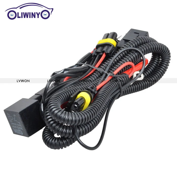 liwiny Auto HID Xenon H1 Relay Cables 12V Harness HID Male Female Connector Car Accessories