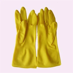 Long sleeve liquid proof industria latex rubber /Industrial working safety latex Gloves/Industry Latex Glove