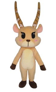 Lovely plush animal mascot costumes for adult plush deer costumes