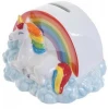 Lovely Unicorn Design Ceramic Piggy Bank Rainbow Money Box for Gift
