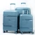 Lowest price for sale durable travel pp material trolley luggage set