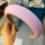 Import LRT Wholesale Custom Fashion Girls Hair Accessories Pure Color Sponge Hairband Adult Padded Leather Headbands For Women from China