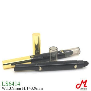 LS6414 empti pencil pen lipstick tube with puff
