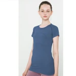 Lulu sports morning exercise night running fitness quick dry breathable deodorant yoga short sleeve t-shirt