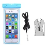 Luminous Universal Waterproof TPU Mobile Phone Cases Clear Water Proof Cell Phone Bag With Lanyard