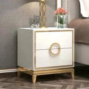 Luxury 2 Drawers Cabinet Bedside Table Cupboard Night Stand Bedside Table