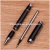 Import Luxury black cap off carbon fiber pen with Logo engraved from China