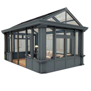 Luxury design aluminium sunroom garden low-E laminated glass house