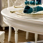 Luxury Dining Table Set Modern Round Dining Tables and Chairs Set