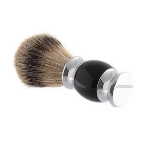 Luxury Silvertip Badger Hair Men Shaving Brush Wet Shave Removal Black Handle