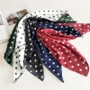 LYY Hot Sale Factory Wholesale 50*50 cm Women Head Neck Satin Scarf Hair Tie Band Most Beautiful Hijab Scarf
