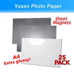 Magnetic inkjet Glossy Photo Paper, 640gsm,  fridge magnet photo paper A4