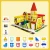 Import Magnetic Tiles Theme Set School Hospital Police Station Magnet Self Adhesive Backing Stick-On Sheet Combo w Car  Building block from China
