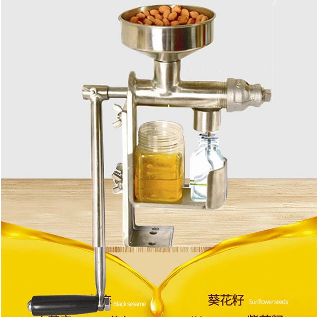 Manual Oil Press Machine Expeller Extractor Stainless Steel 304 Home made Oil