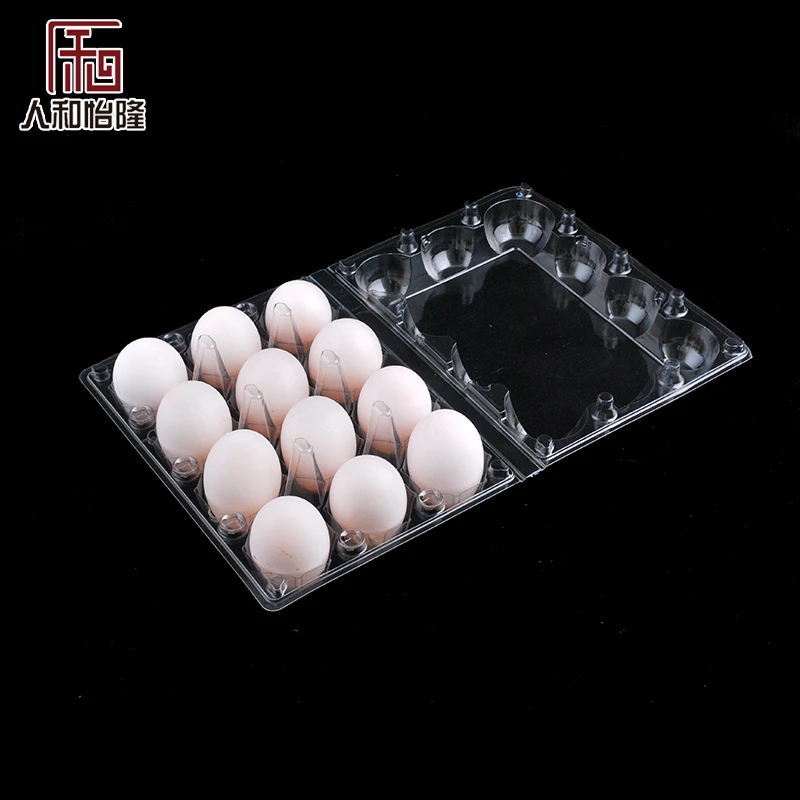 Manufactory Producing Plastic Egg Tray Chicken Egg Container 18 Accounts Holes