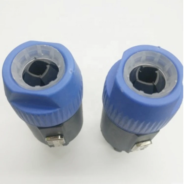 Manufacturers supply professional Blue Ring 8 Pole Speakon Plug Male Speaker Audio Cable Connector