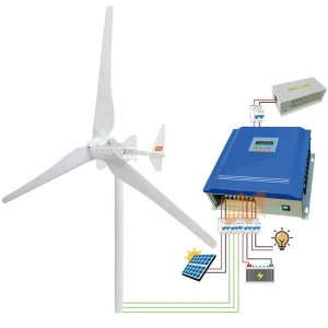 Mars Rock 1500W 24V 48V Wind Power Generation Alternative Energy Generators Home Small Windmill Wind Turbine Generator for Sale