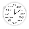 MDF Fashion Maths Wall Clock For Home Decor. MDF Wall Clock