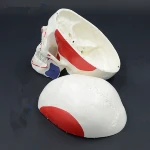 medical anatomical human head muscle coloring skull model