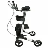 Medical  foldable adjustable upright rollator walking aids for shopping and traveling