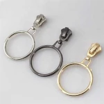 Meetee F2-2 5# Metal Zipper Slider O Ring Zip Puller Repair Kits for Bags Shoes Cloth Wallet DIY Sewing Accessories