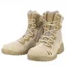 Mens Lace Up Military Tactical Boot With Side Zipper