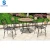Import metal garden leisure table and 6 chairs outdoor leisure sets from China