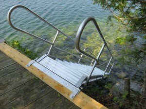Metallic Ladder 6&#39; Removable Aluminum Stairways
