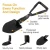 Import Mini Military Survival Shovel with Pickaxe/Hoe/Saw/Opener/Compass, Outdoor Tool for Camping from China