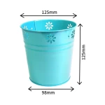 Mini Tin Bucket with Bucket Handled Metal Pot Packaging Custom Printing Food Bread Popcorn Potted Garden Plants Outdoor