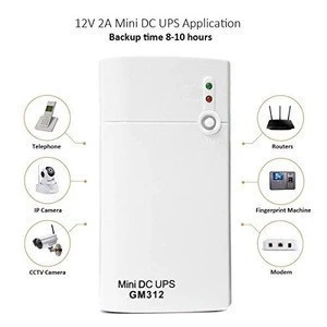 Mini UPS DC 12 V 2A Uninterruptible Power for Modem, Router, Mini PC and other DC 12V devices
