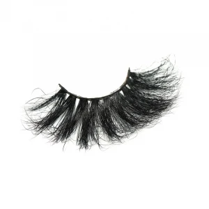 mink fur lashes and black cotton stalk lashes 3d mink eyelashes25mm lashes