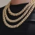 Import Miss Jewelry Iced Out Gold Cuban Link Chain Necklace Designs for Men CZ Micro Pave Gold Cuban Link Necklace from China