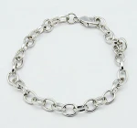 Mix Metal Key Chain with Lobster Claw Clasp for Charm Bracelet Making